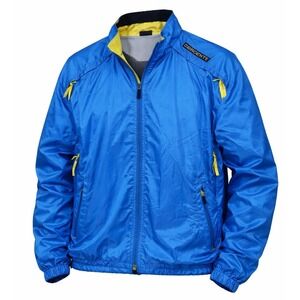 Vintage Descente Windbreaker Mens 90s Neon Rain Jacket Hike Outdoor- See